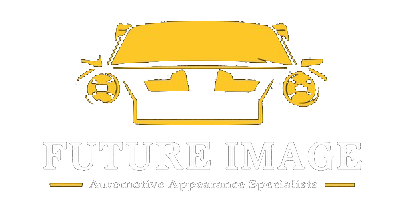 A yellow and white logo for a company called future image