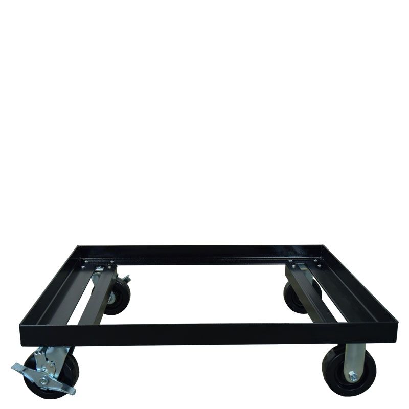 30 x 32 bulk container dolly, two swivel casters