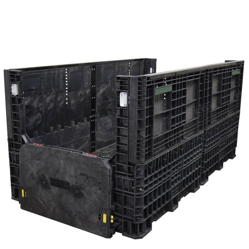 Two drop doors 90 x 48 x 42 Collapsible Bulk Container