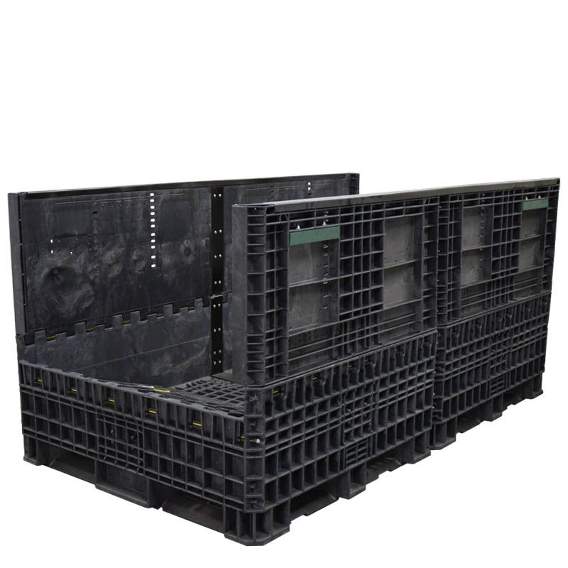 90 x 48 x 42 Collapsible Bulk Container two walls down