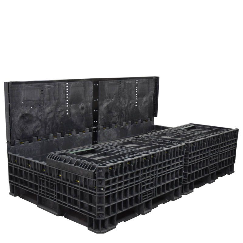 Three walls down 90 x 48 x 42 Collapsible Bulk Container