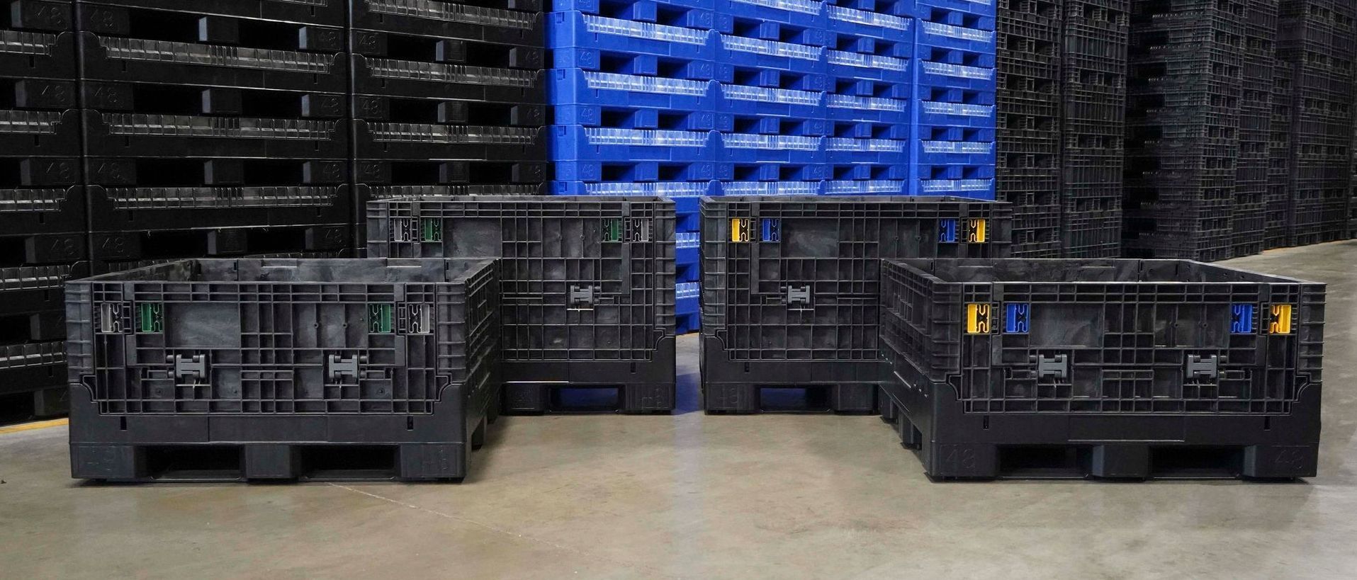 DuraGreen® 45x48 Solid-Floor Bulk Containers