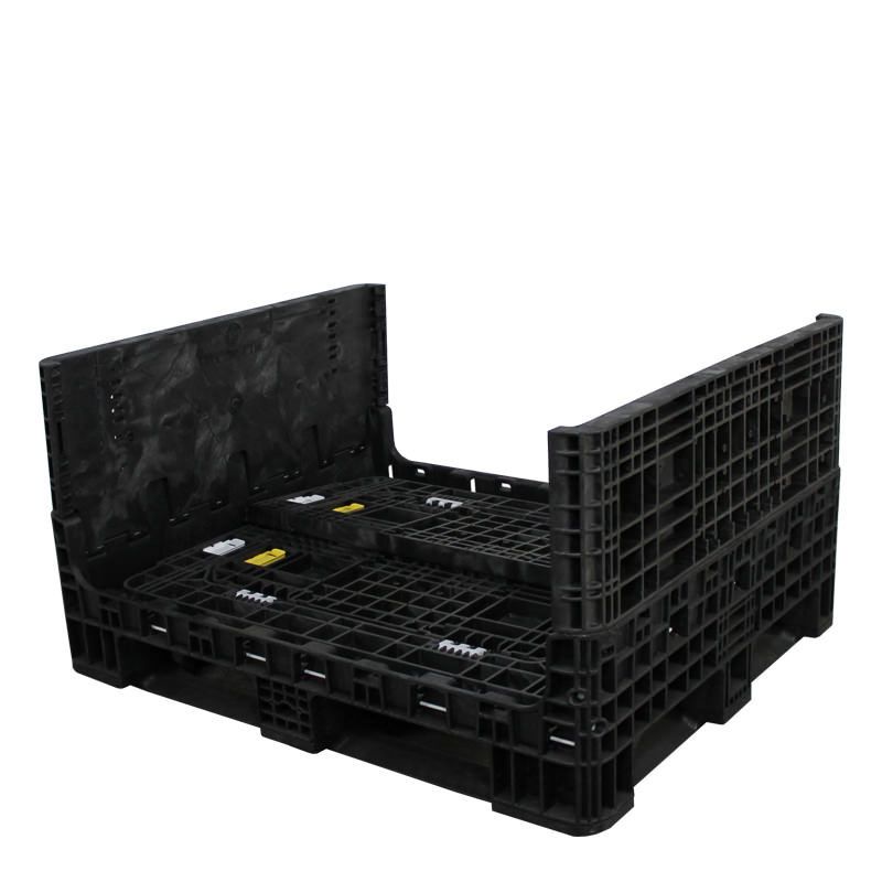 Two walls down 40 x 48 x 25 Heavy-Duty Collapsible Bulk Container