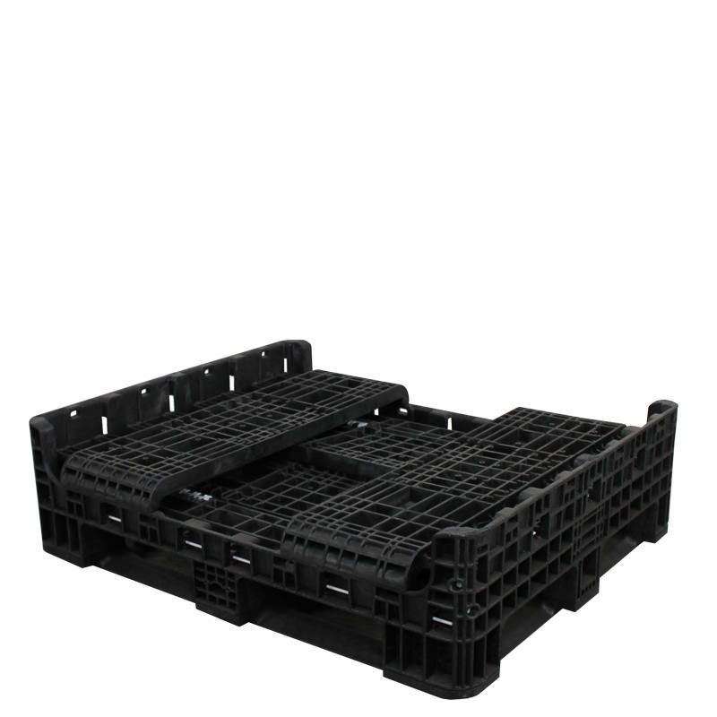 Fully collapsed 40 x 48 x 25 Heavy-Duty Collapsible Bulk Container