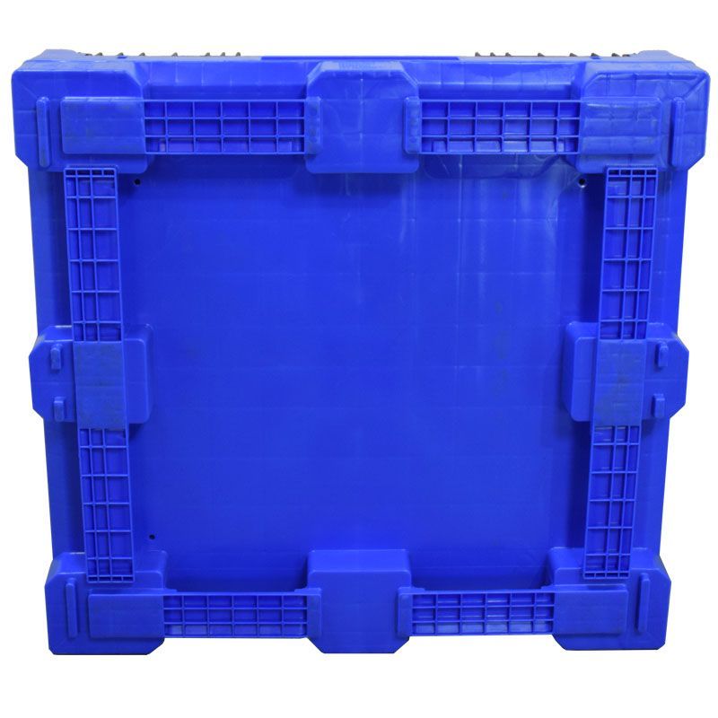 45x48x34 blue bulk container bottom view