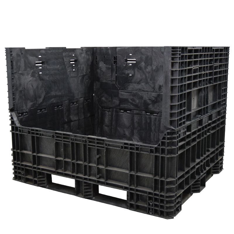 70 x 48 x 44 Collapsible Bulk Container front wall down