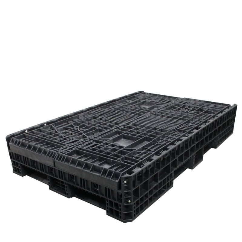 Fully collapsed 78 x 48 x 34 Collapsible Bulk Container