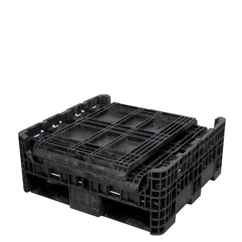 Fully collapsed 30x32x34 Heavy-Duty Collapsible Bulk Container