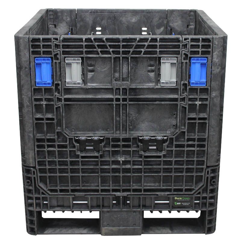 Front view 30x32x34 Heavy-Duty Collapsible Bulk Container