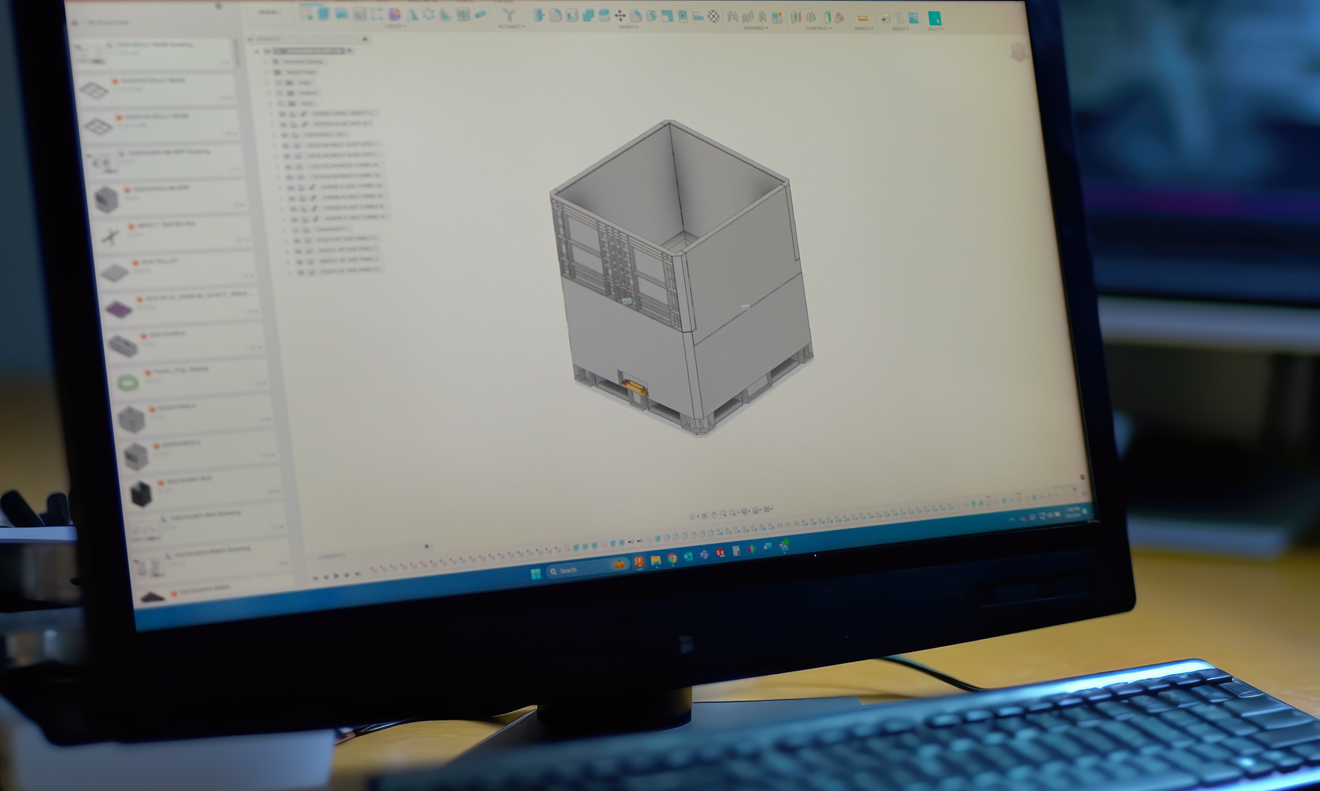 Custom Bulk Contianer Designs Custom Container Design on a computer