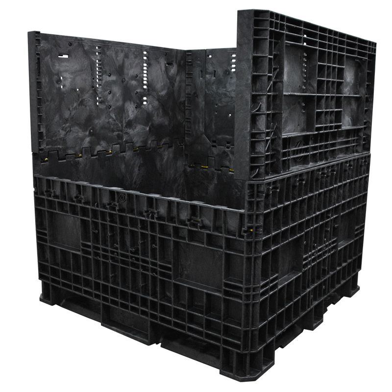 One wall down 45 x 48 x 50 Heavy-Duty Collapsible Bulk Container