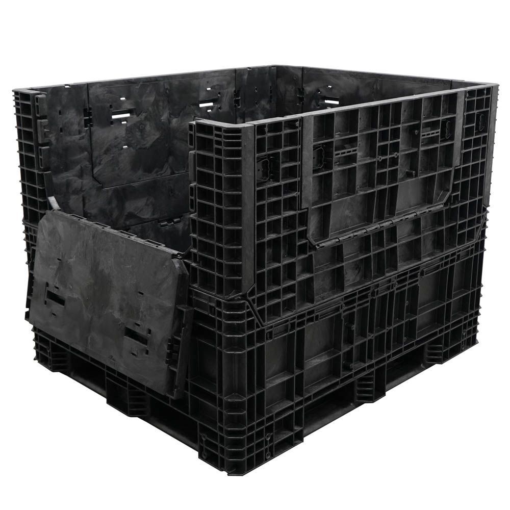 One drop door down 57 x 48 x 44 Extended-Length Bulk Container