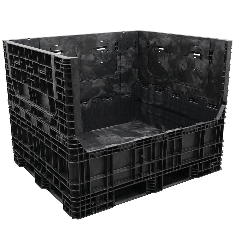 57 x 48 x 44 Extended-Length Bulk Container one wall down