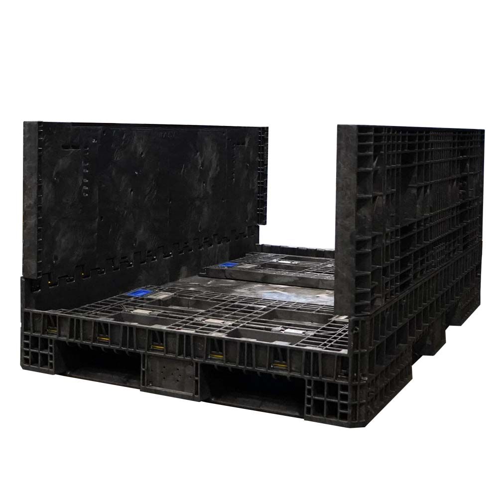 78 x 48 x 34 Collapsible Bulk Container two walls down