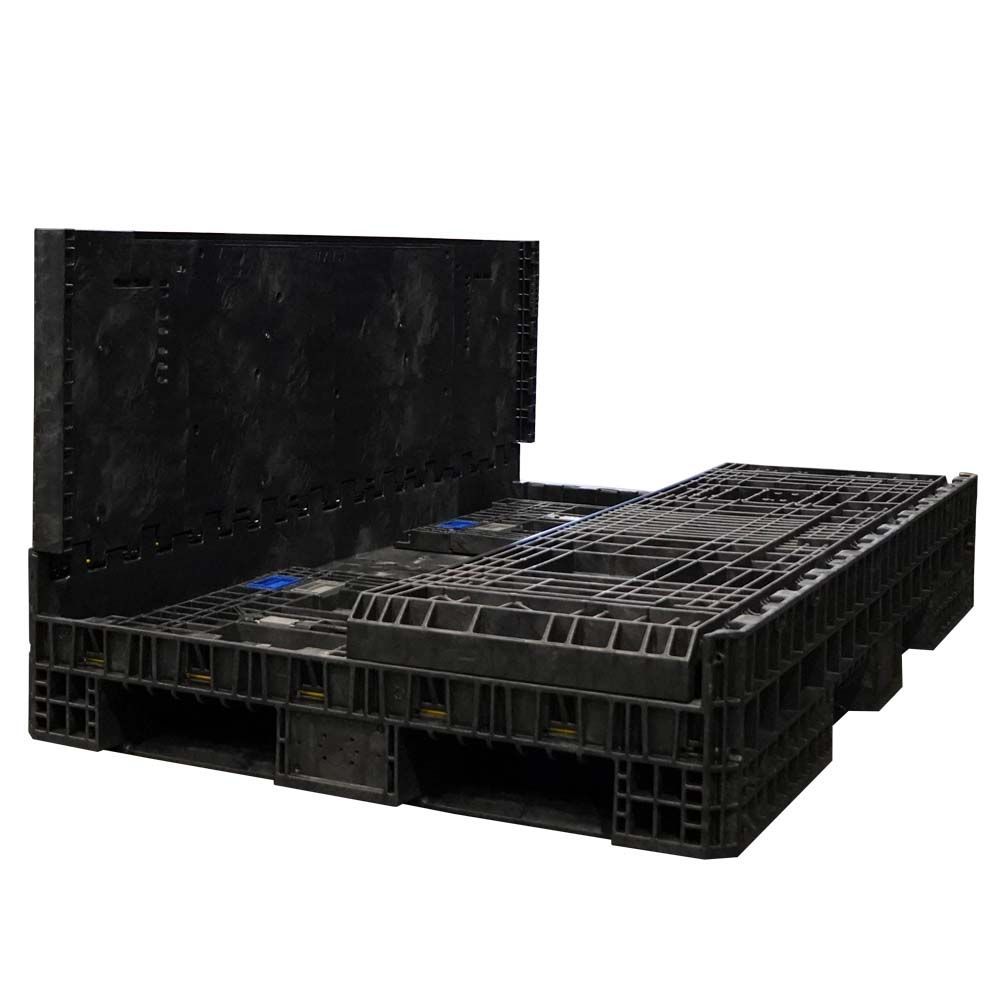 Three walls down 78 x 48 x 34 Collapsible Bulk Container