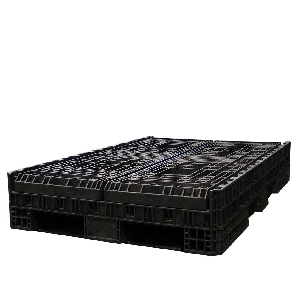 Fully collapsed 78 x 48 x 34 Collapsible Bulk Container