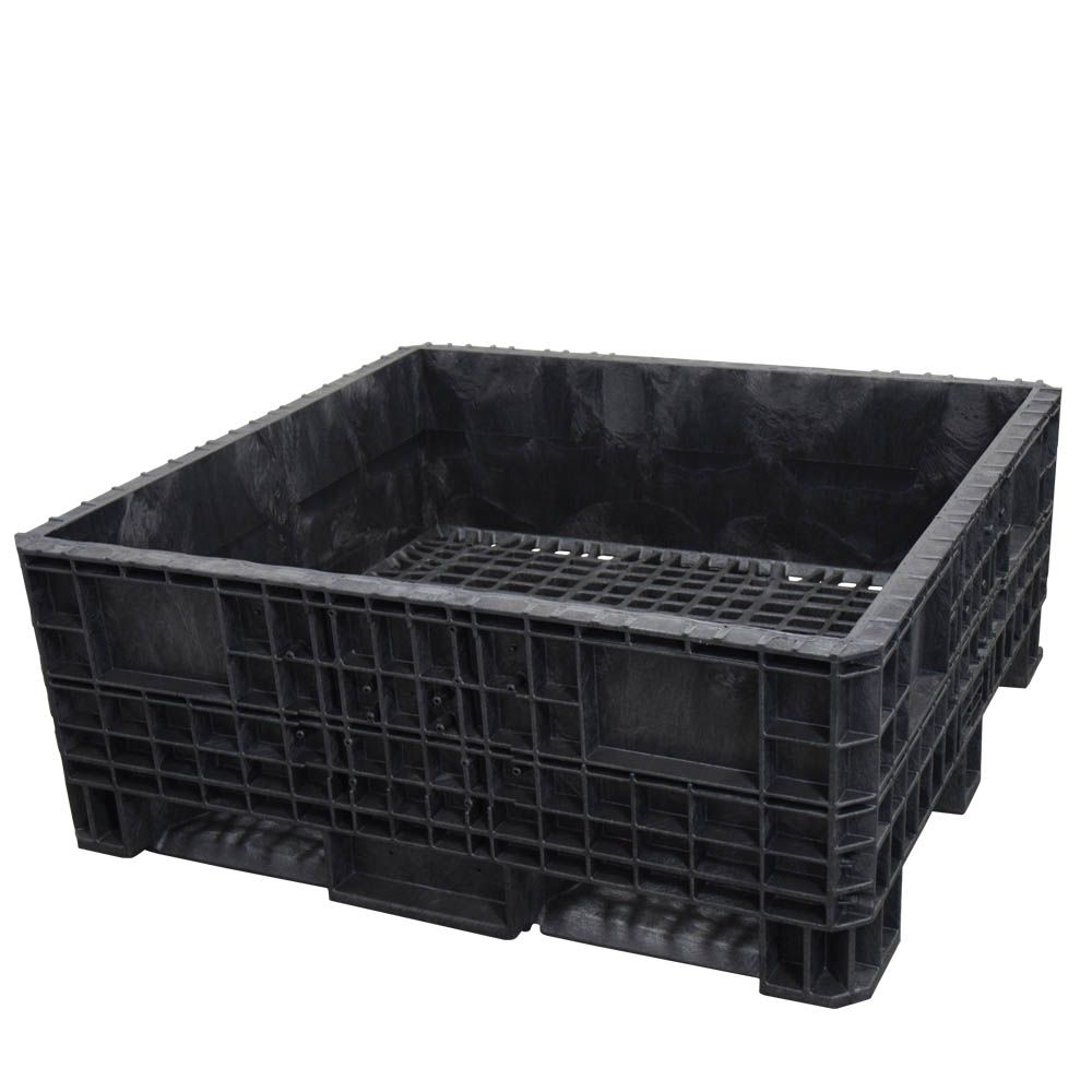 Fixed wall bulk container