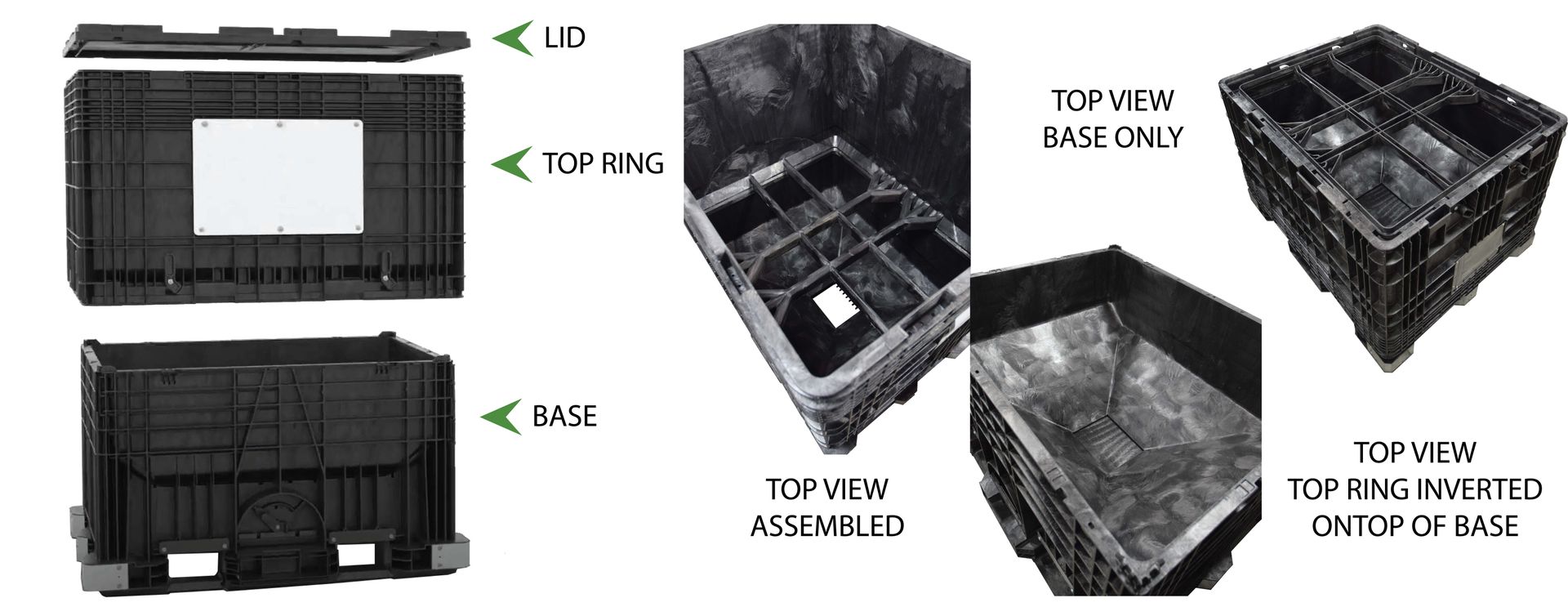 Above view of seed box breakdown