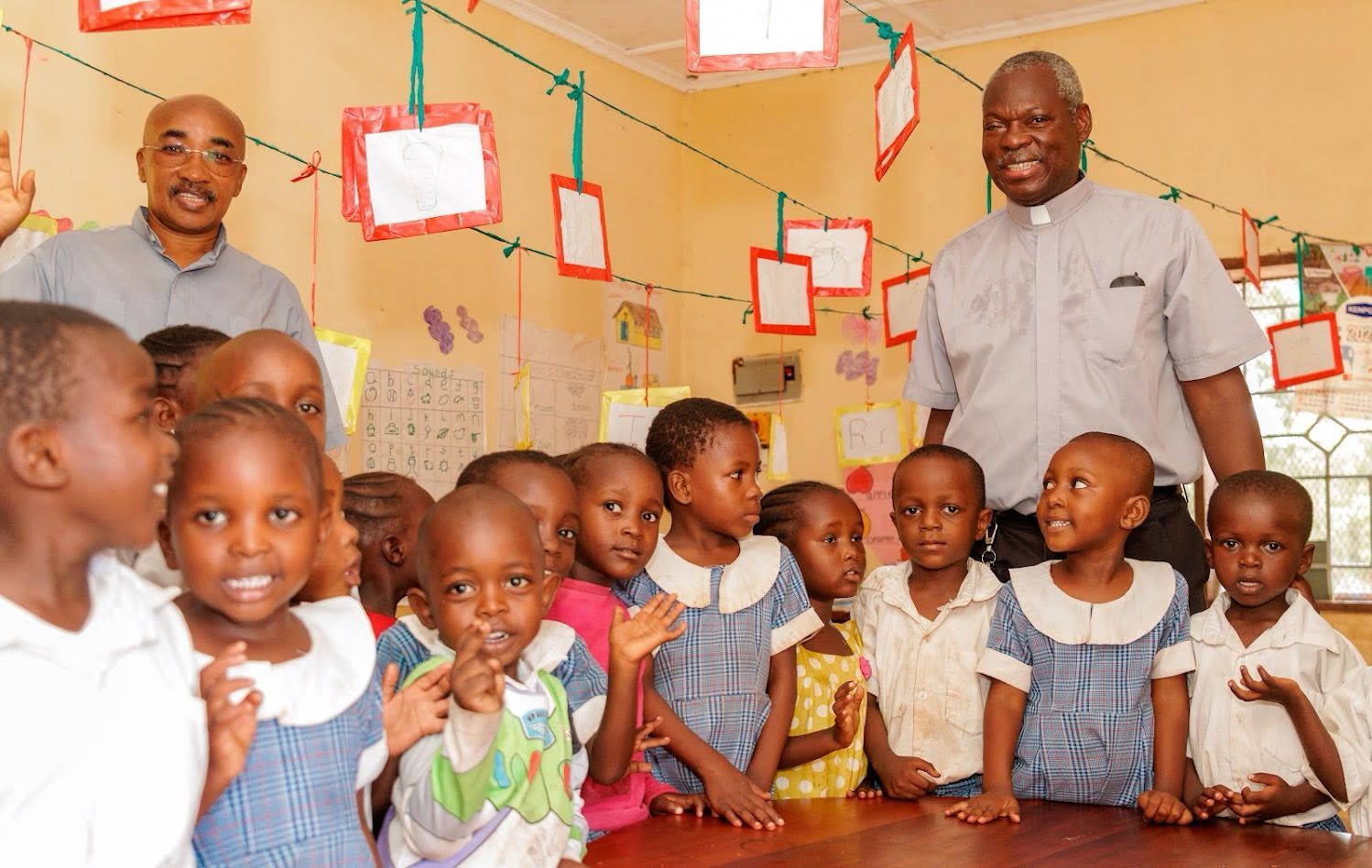 Classroom of school children