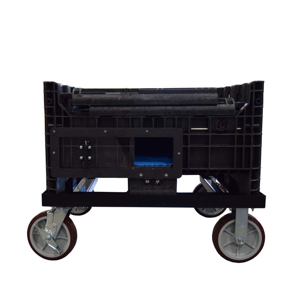 Collapsed  Hopper on Dolly