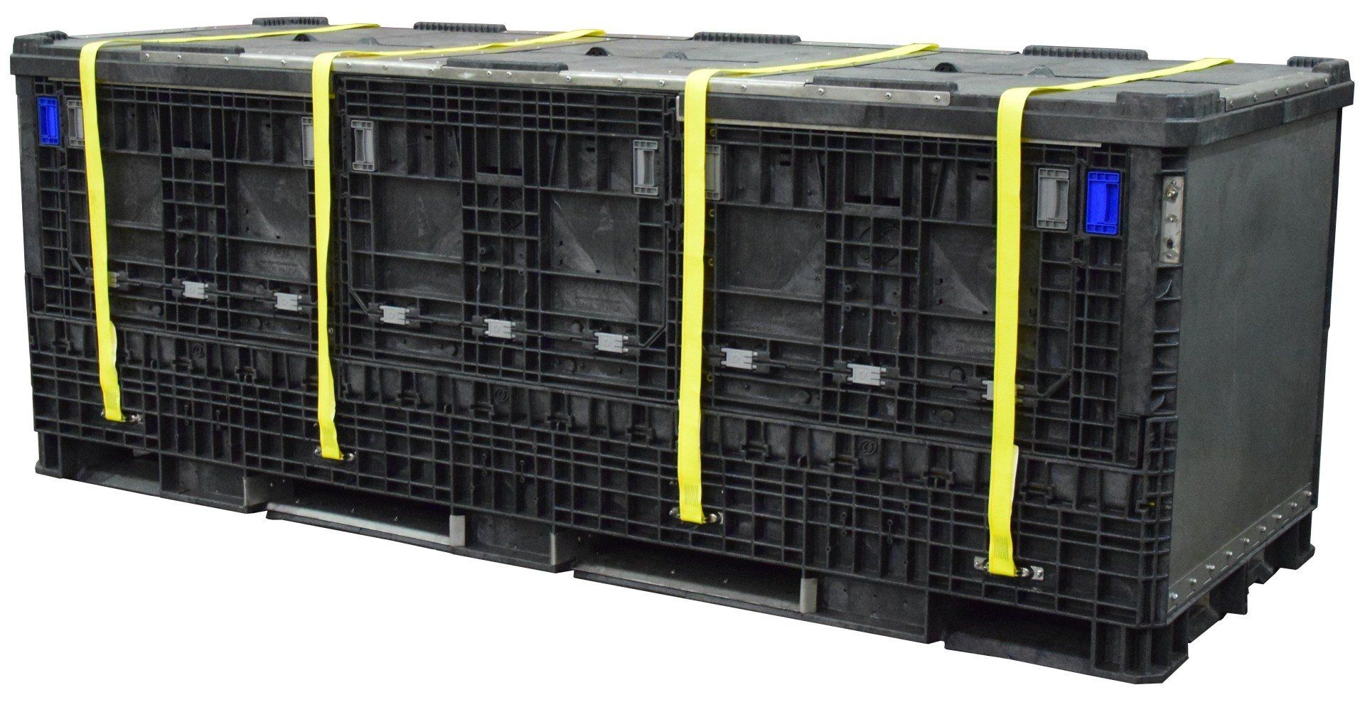 underwater container side view with straps