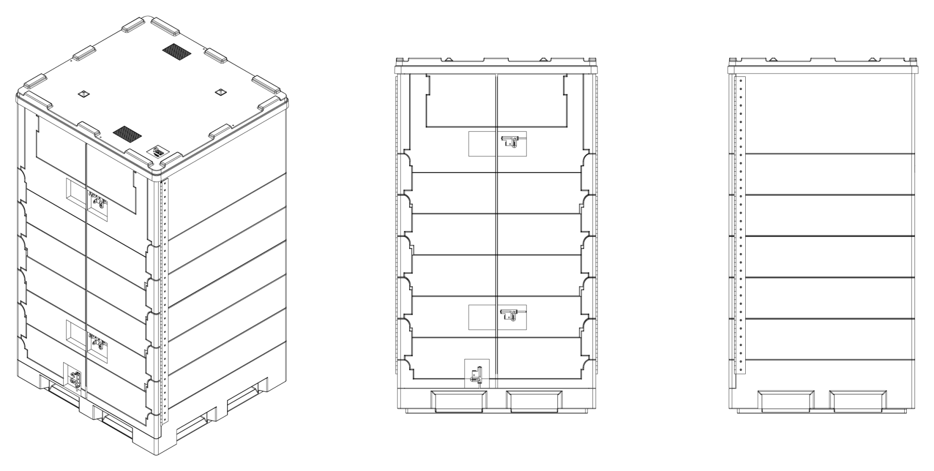 Plastic safe box diagram