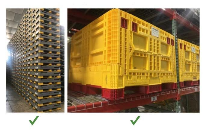 Estanterías adecuadas para contenedores bulk