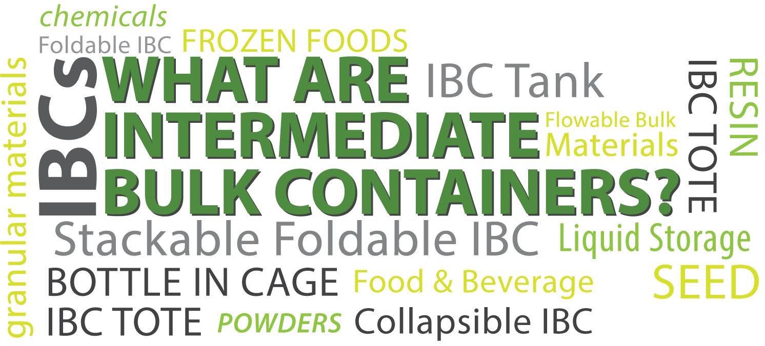 A word cloud that says what are ibc intermediate bulk containers