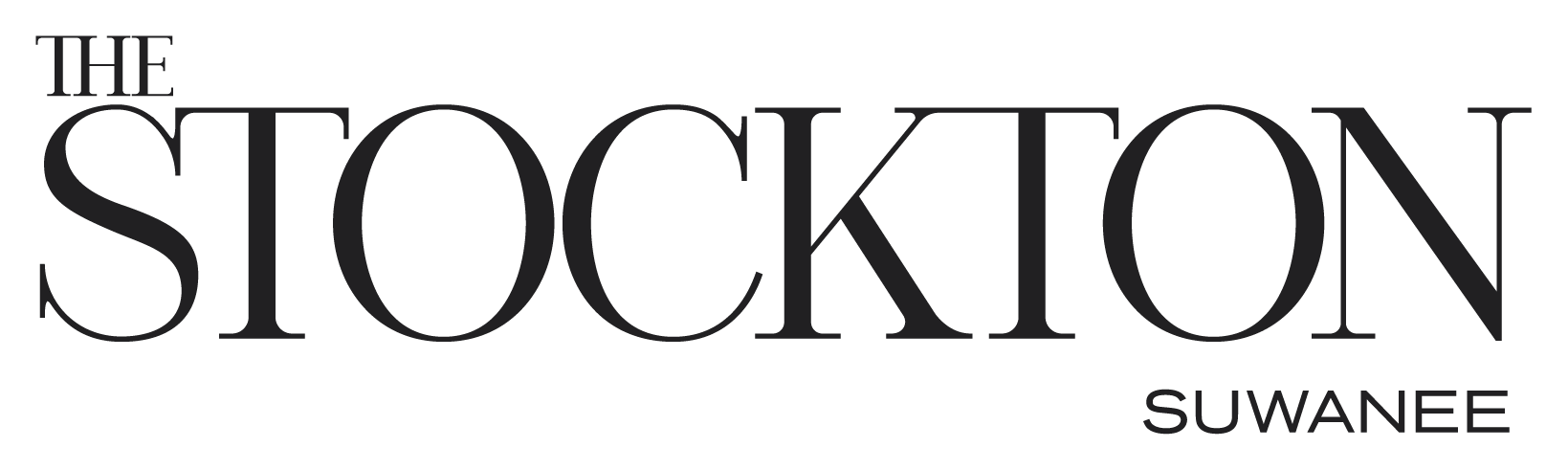 "The Stockton Suwanee" logo with text.