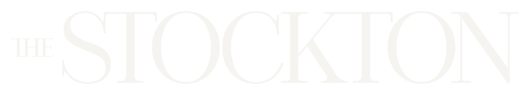 The word "STOCKTON" in a light color, possibly a logo or title.