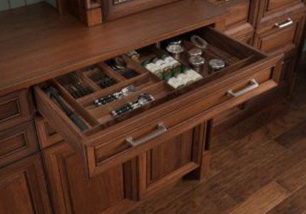 Cabinet with Utensils — Kitchen Designs in Johnstown, PA