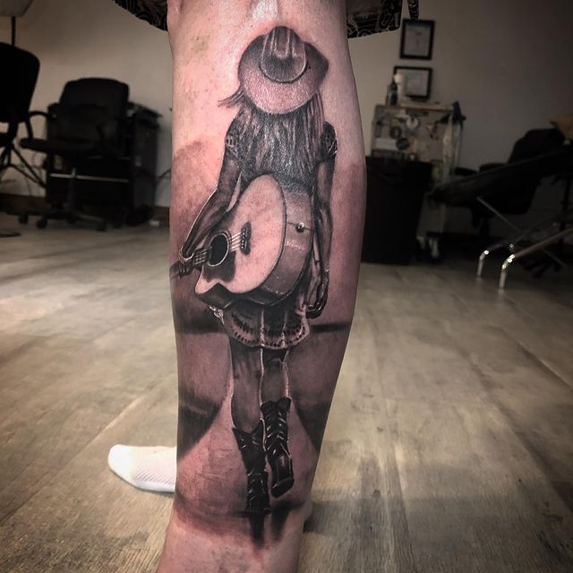 leg tattoo