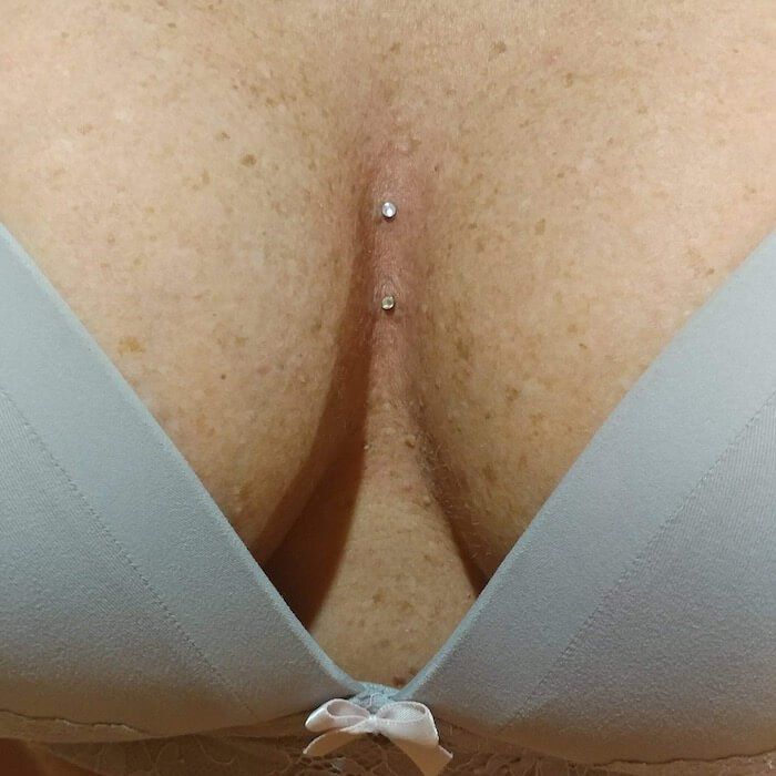 sternum piercing