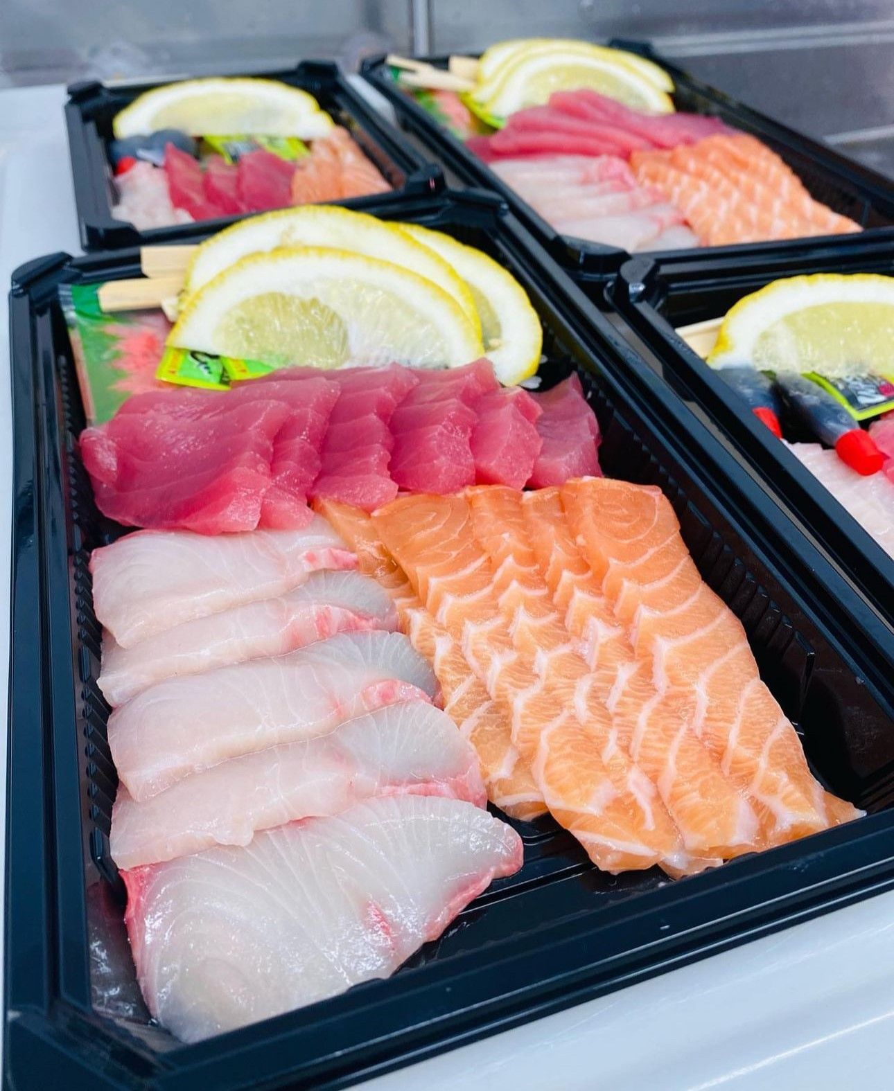 A Display Case Filled With Fresh Sashimi — Northern Rivers Seafood In Ballina, NSW