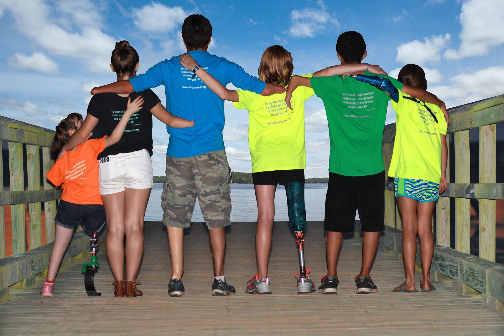 Campers at a Camp No Limits event