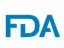 The fda logo is blue and white on a white background.