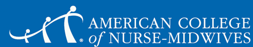 The logo for the american college of nurse midwives