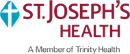 The logo for st. joseph 's health is a member of trinity health.