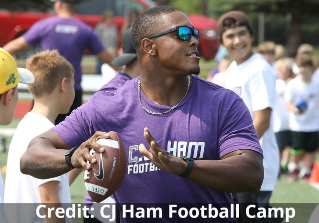 CJ Ham on X: Extremely excited to announce that I will be hosting my first  youth football camp in Duluth MN this summer! All proceeds will be donated  to a charity of