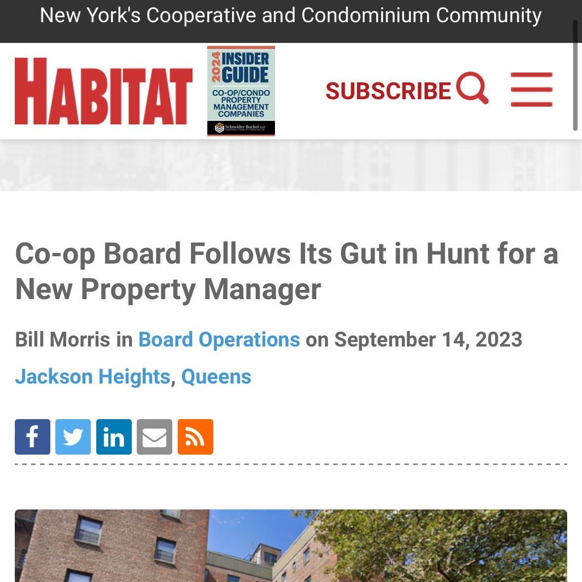 Co-op Board Follows Its Gut in Hunt for a New Property Manager