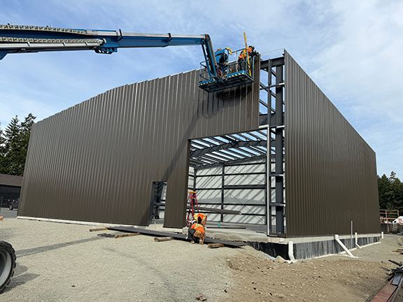Metal exterior wall components create security and strength for industrial buildings