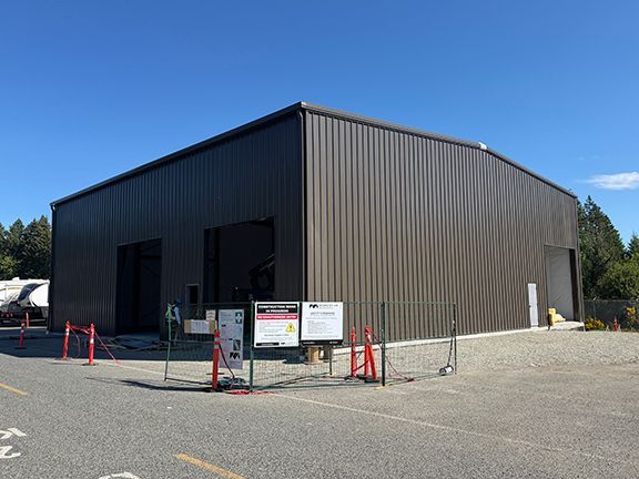 Nanaimo, British Columbia metal building construction project for VMAC