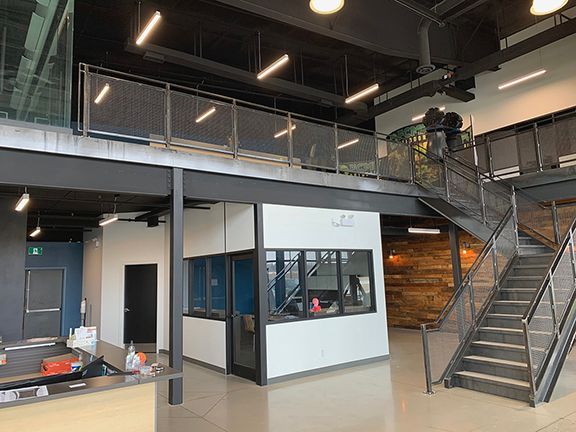 First floor welcomes you to the new office facility.