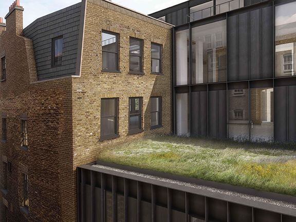 Example of steel and glass enhancing the look of heritage buildings.