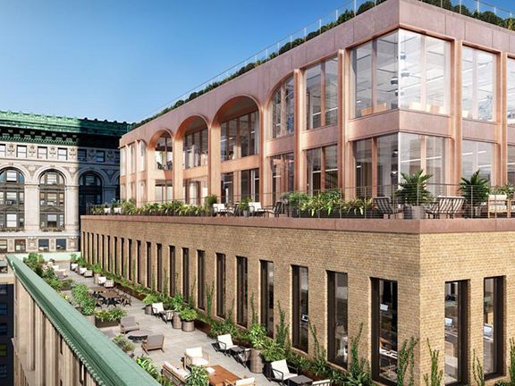 Pre-engineered steel structures can even be placed atop older brick structures.