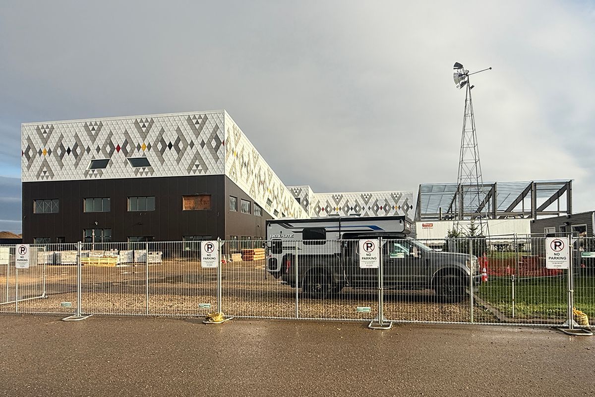 Waywayseecappo building in Brandon shows first and second phase construction.