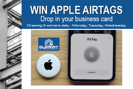 Win Apple AirTags by visiting booth 7229N at PDAC 2023