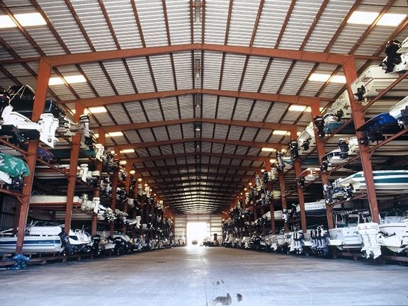 Steel buildings are ideal as boat storage facilities.