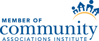 The logo for the member of community associations institute