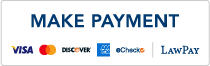 A make payment button with visa mastercard discover echecks and lawpay